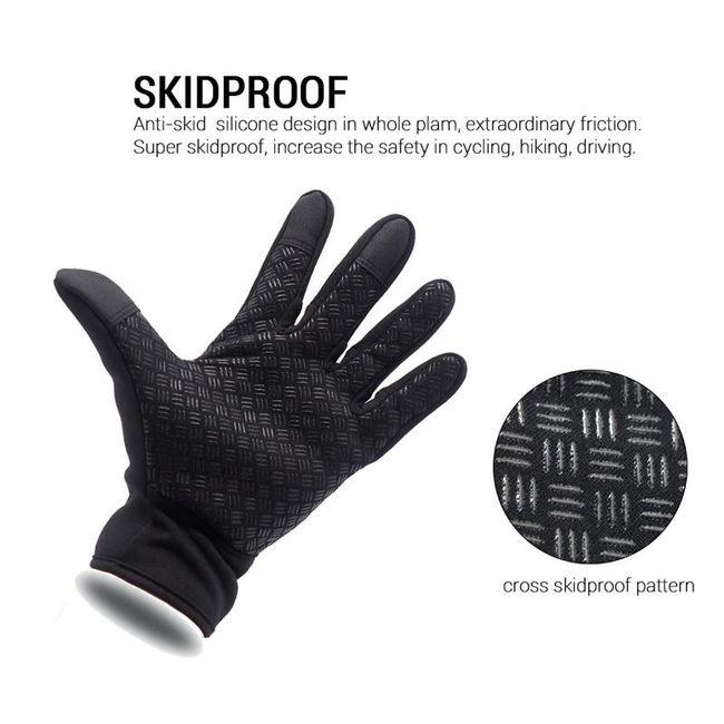 Warm Thermal Cycling Gloves Mens Black