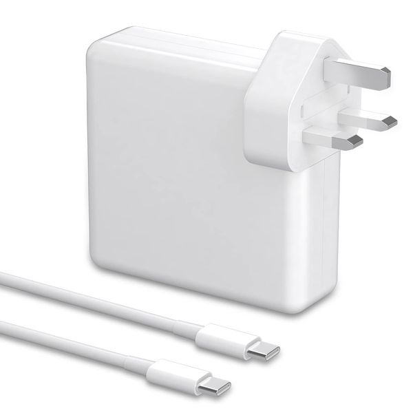 shefor - 96W MacBook Charger, MacBook Pro Charger, USB C Power Adapter for MacBook Pro 13 15 14 16 inch, MacBook Air 13 Inch, New iPad Pro 2022/2021/2020/2019, with 6.5ft USB C to USB C Cable