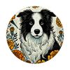 Border Collie Ringelblume Hund PopSockets mit austauschbarem PopGrip
