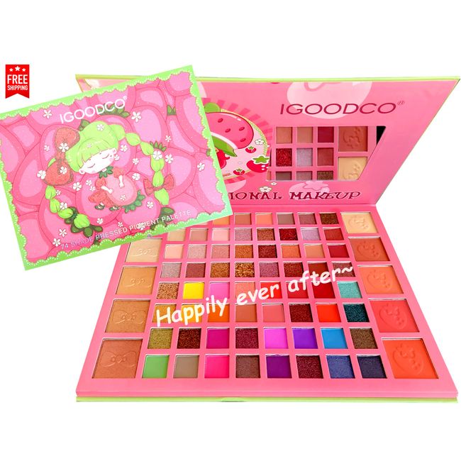 IGOODCO 74 Color Makeup Palette - Eyeshadow, Highlight & Blush Makeup Palette