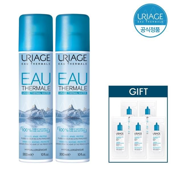 Uriage Duo Eau Thermale 300ml Hot Spring Water Moisture Mist x2 +