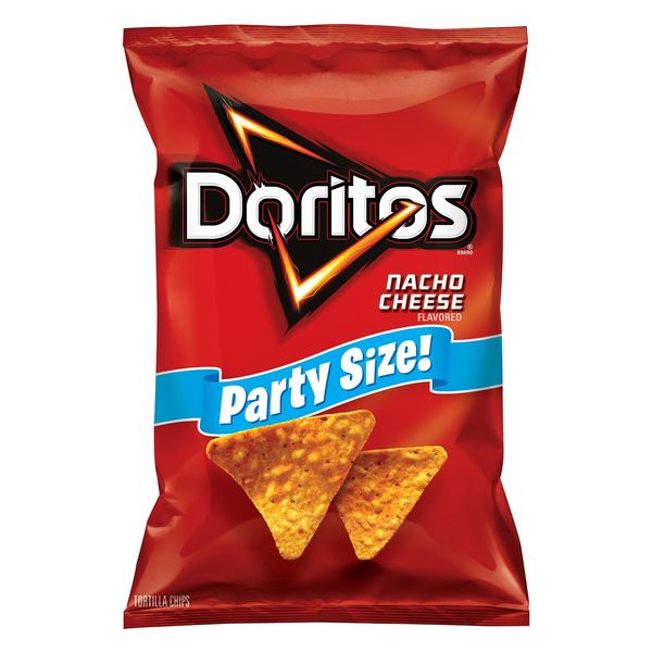 Doritos Nacho Cheese Flavored Tortilla Chips, Party Size (15 Ounce)