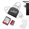 Asheyya Multi-Port 4 In1 Universal SD TF Card Reader for Android Phone USB C