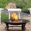 Outdoor Fire Pit Bowl Replacement Insert for DIY Ring or Existing Stand - Wood-B