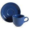 Homer Laughlin Fiesta Lapis Blue Flat Cup & Saucer Set