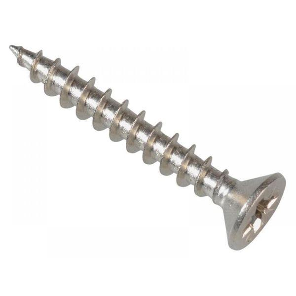 ForgeFix Multi-Purpose Single Thread Screws | 3.5 x 25mm | A2 Stainless Steel | Box 200