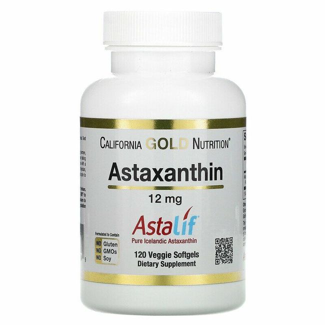 California Gold Nutrition, Astaxanthin, AstaLif Pure Icelandic, 12 mg, 120 Veggi