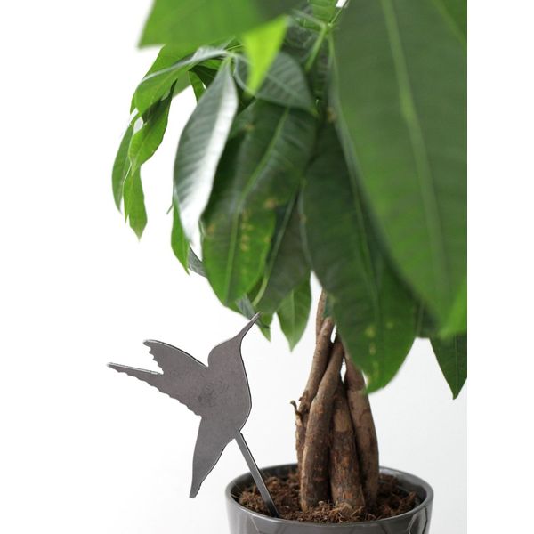 Happy Hummingbird Plant Stake