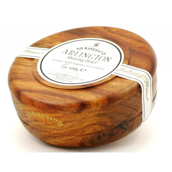 D.R.Harris & Co Arlington Mahogany Shaving Bowl & Shaving Soap 100g