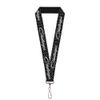 Dodge Challenger Script Logo Black Car Neck Strap Lanyard Official Licensed