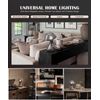Mushroom Table Lamp Modern Bedside Adjustable Nightstand Desk Lamp Glass Gray