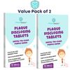 Plaque Disclosing Tablets for Teeth, 96 Count, Dental Disclosing Tablets for Kids or Adults, Shows Plaque, Helps Teach Kids Teeth Brushing Habits for Clean Teeth, by Fresh Knight, Pack of (2)