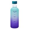 Smash 650ml Soft Touch Water Timings Bottle Teal/Purple