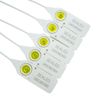 White 380mm Plastic Security Seals. High Strength Numbered Tags Pull Ties Anti-Tamper (500)