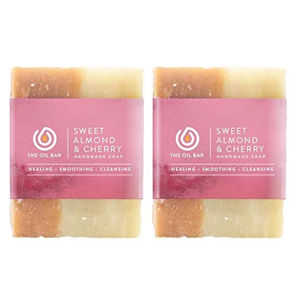 Sweet Almond & Cherry Natural Handmade Soap - 2 Pack