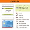 Fushing Clear Plastic Horizontal Name Tag Badge ID Card Holders (100)