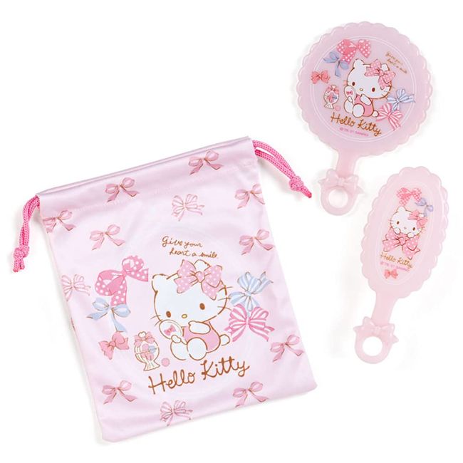 Sanrio 870111 Hello Kitty Mirror & Brush Set