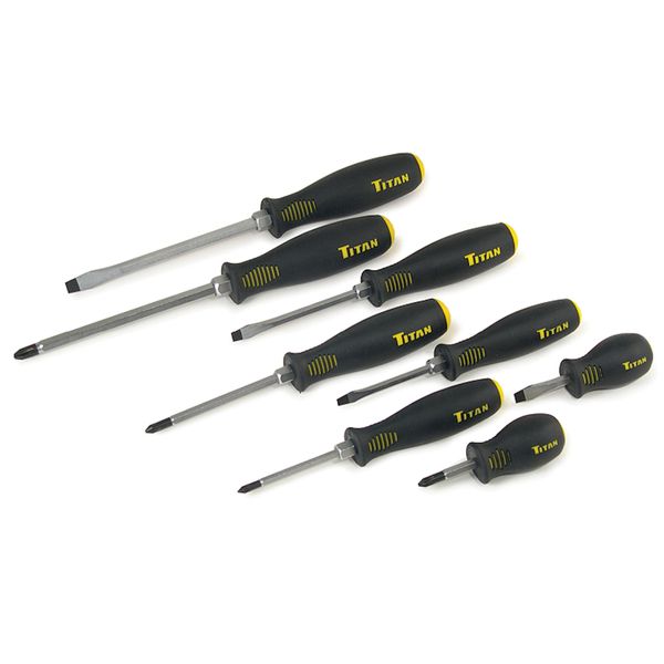 Titan 17208 8-Piece Screwdriver Set