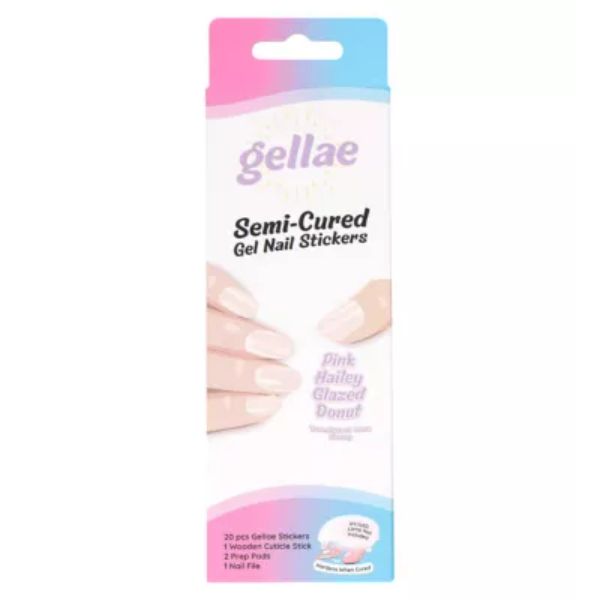 Gellae Gel Nail Sticker Pink Hailey Glaze Donut