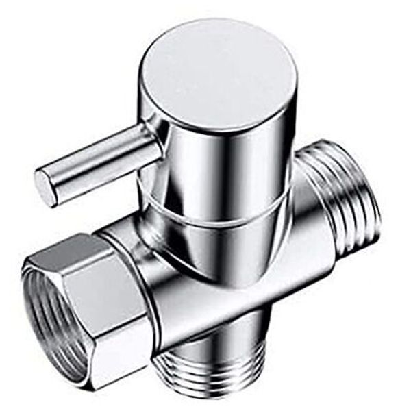 100% Solid Brass Shower Arm Diverter,G 1/2 3 Way Shower Diverter valve For