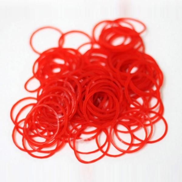 [OF8213OR] Hair Salon Elastic Disposable Rubber Bands (1 pack, approx. 110 pieces)