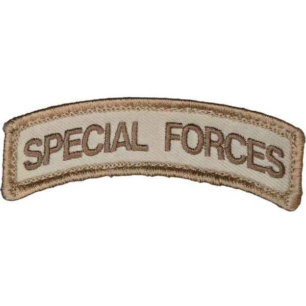 SPECIAL FORCES NAME TAG ROCKER ARC TAB MILITARY HOOK DESERT TACTICAL PATCH