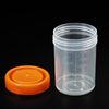 PATIKIL 120mL Sample Cups, 2 Pack Sample Containers Leak Proof Screw Cap for Lab Home, Orange