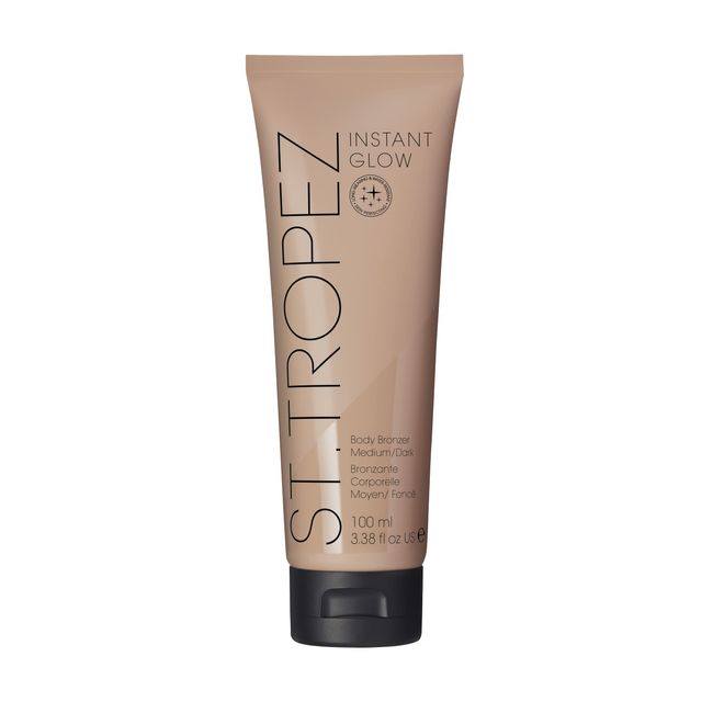 St. Tropez Instant Glow Face & Body Bronzer Makeup 100ml, 3.38 fl. oz.| Medium