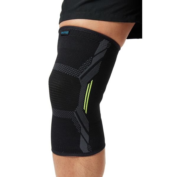 VITTO Knee Support for Women & Men - Knee Brace for Arthritis Pain Relief, Joint Pain, Ligament Injury, Meniscus Tear, ACL, MCL - Knee Compression Sleeve for Running, Squats (S)