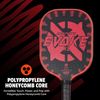 Onix Graphite Evoke XL Pickleball Paddle Features Polypropylene Core, Graphite Face, and Oversized Shape, Red