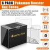 Plastic Case Protector for Pokemon Booster Box Case - Booster Box Display Case Protector - Compatible with Pokemon Booster Box - 0.5mm Thick – 6 Pack