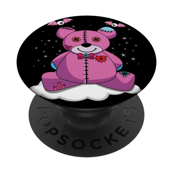 Voodoo Bear Doll Voodoo Doll Witch Doll Pastel Gothic PopSockets Swappable PopGrip