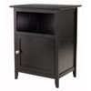Winsome Henry Accent Table, 19 inches, Black