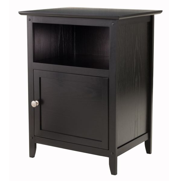 Winsome Henry Accent Table, 19 inches, Black