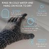 Cleanlogic Detoxify Charcoal Infused Exfoliating Glove, Stretchy Bath & Shower Gloves, Reusable Exfoliator Tool for Smooth & Softer Skin, 3 Pairs, 6 Count Value Pack