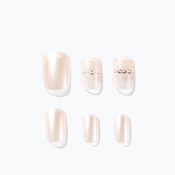 Desing Diva Magic Press Bridal Veil (Regular Square) Nail Tips