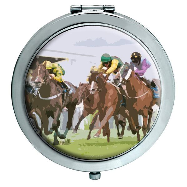 Horse Racing Compact Mirror