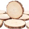 William Craft Unfinished Natural Wood Slices 20 Pcs 2.75-3.1 inch Wood Coaster Pieces Craft Wood kit Circles Crafts Christmas Ornaments DIY Crafts with Bark for Crafts Rustic Wedding Decorationbirch