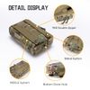 IDOGEAR Tactical MOLLE Pouch Multi-Purpose Compact EDC Small Utility Pouch Admin Organizer for Outdoor (camo)