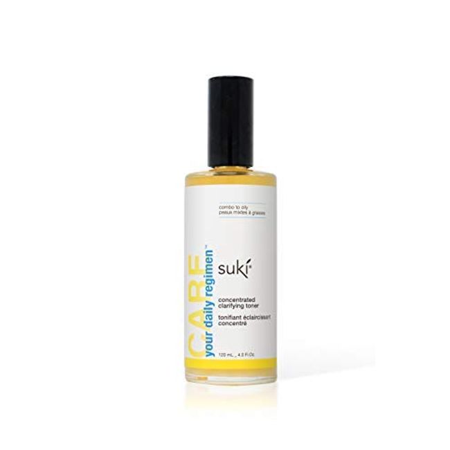 Suki Skincare Concentrated Clarifying Toner - with High-Potency Rose Concentrate, Vitamin C & Salicylic Acid - Balances Facial Oil & Improves Complexion - 4 Fl Oz