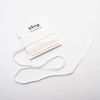 Trimz Braided Flat Elastic, White, 6mm x 5m