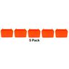 JSP Manufacturing Small Plastic Orange Pegboard Storage/Part Bins (5)