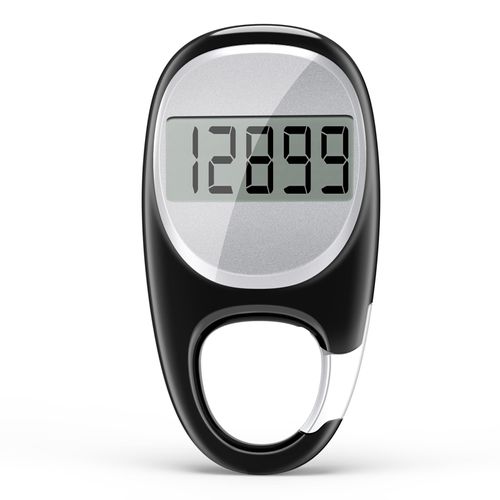 Simple Pedometer for Walking, Accurate Step Tracker with Carabiner, 3D Step Counter for Men Women Kids Seniors