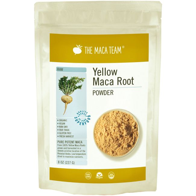 Raw Organic Peruvian Maca Root Powder - Fresh Harvest, GMO-Free, Fair Trade