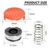 Strimmer Spool, 3 PCS 1.65mm 30ft Strimmer Spool Line Compatible for Black and Decker (with 1 Cap 1 Spring)