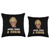 Never Trust A Rubio - Funny Blonde Hair Throw Pillow