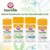 Arm & Hammer Essentials Solid Deodorant, Unscented,2.5 oz, 6 Count