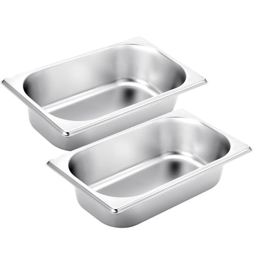 Funnymoom 2 Pcs Loaf Pans for Baking Bread 9.5 x 5 Inch Stainless Steel Bread Loaf Pans Baking Pan Bakeware for Bread Casseroles Vegetables Dishwasher Safe