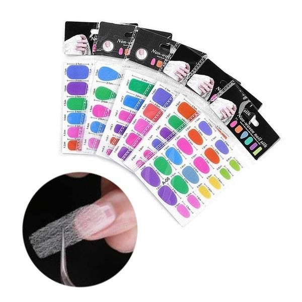 Nail Art Cutting Silk Fiber 2 Sheet Set 6 Types (W9038A4)