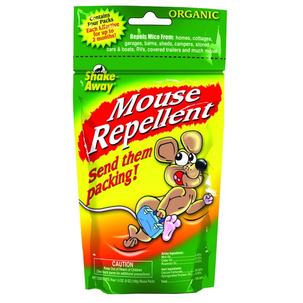 Shake-Away 4152424 4CT Mouse Repellent Packs, 1.5-Ounce